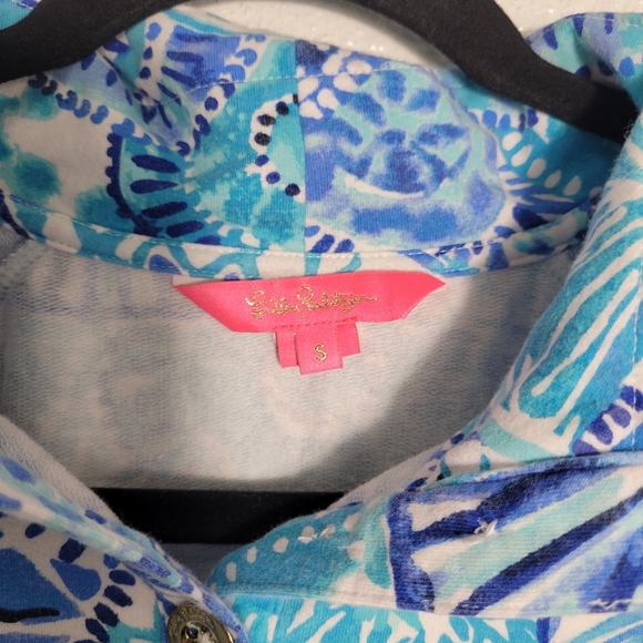 Lilly Pulitzer Captain Popover Top, Sz S - Picture 8 of 10